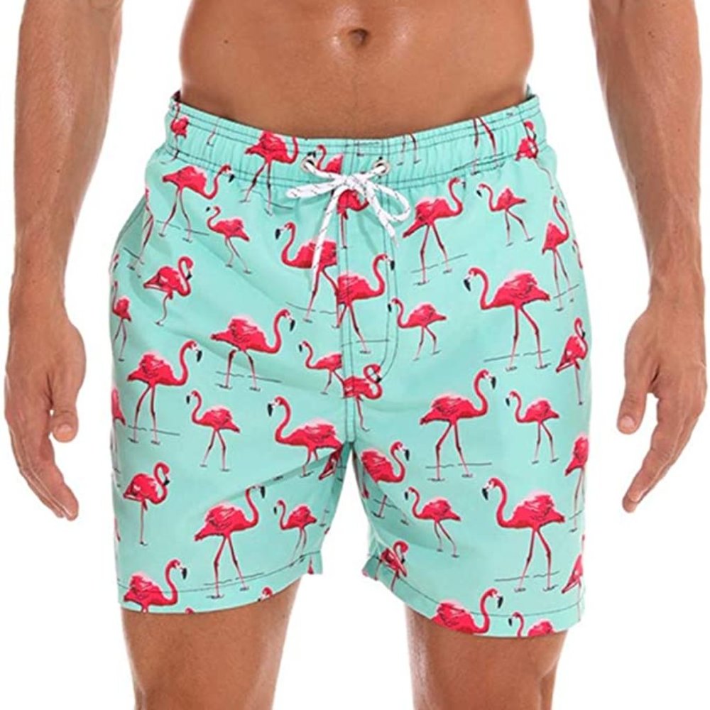 ESCATCH Men's Swim Trunks Quick Dry Beach Shorts with Pockets